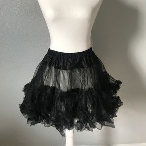 Full Black Petticoat Adult